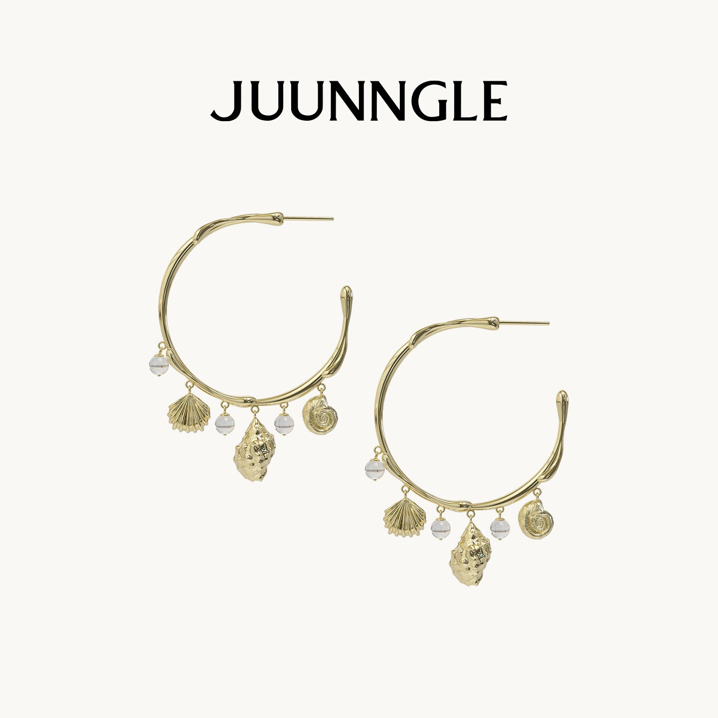 Mussel Bay Pendant Earrings