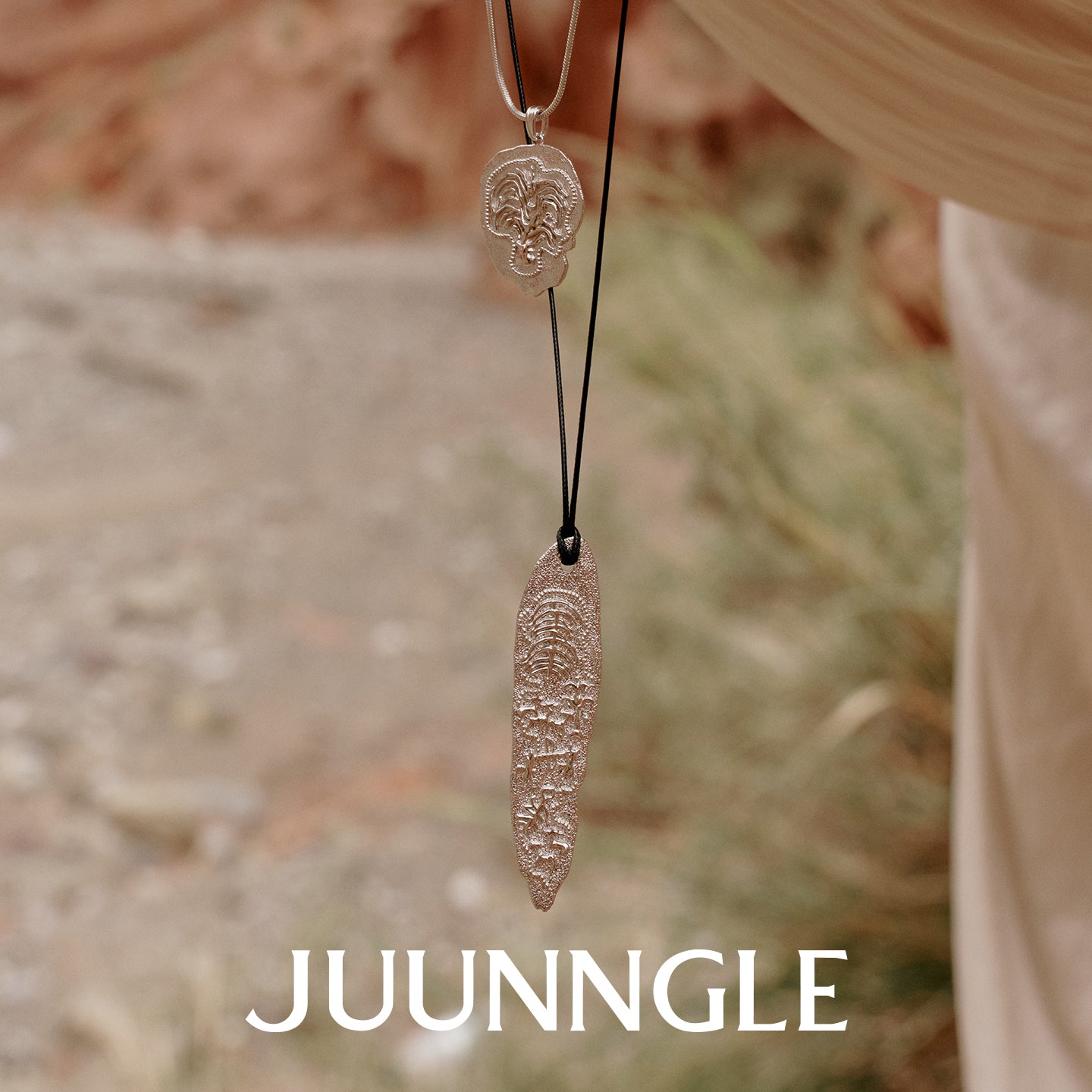 Life Tree Safari Graphic Long Necklace