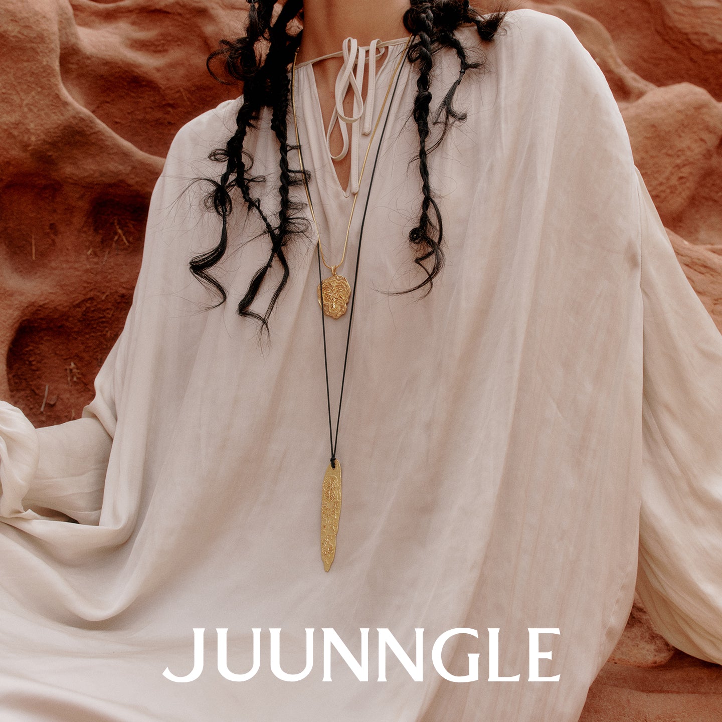 Life Tree Safari Graphic Long Necklace