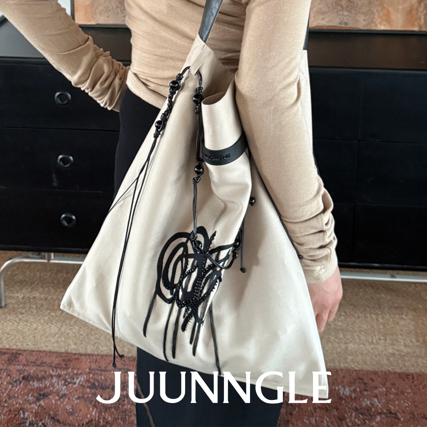 Life Tree Embroidered Shoulder Bag