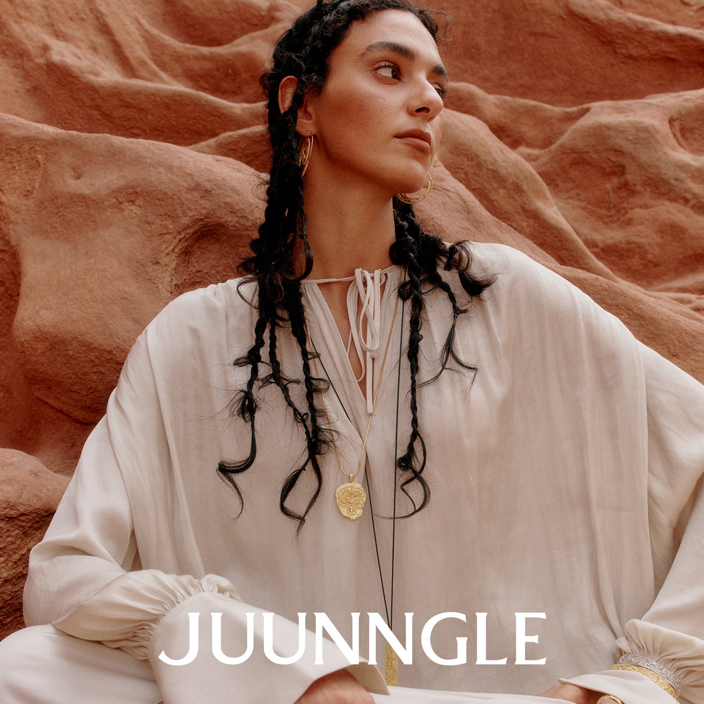 Life Tree Safari Graphic Long Necklace