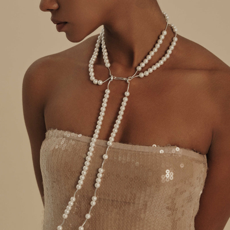 Flow Hammered Bead Gradient Necklace