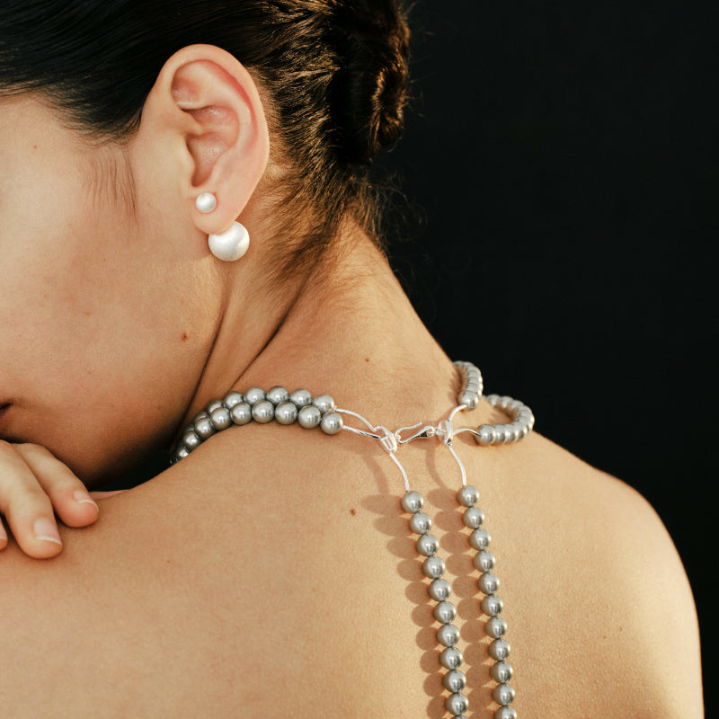 Flow Hammered Bead Gradient Necklace