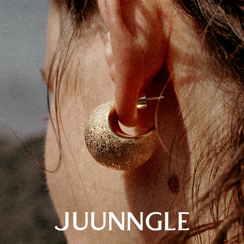 Pura Dust Full Moon Stud Earrings