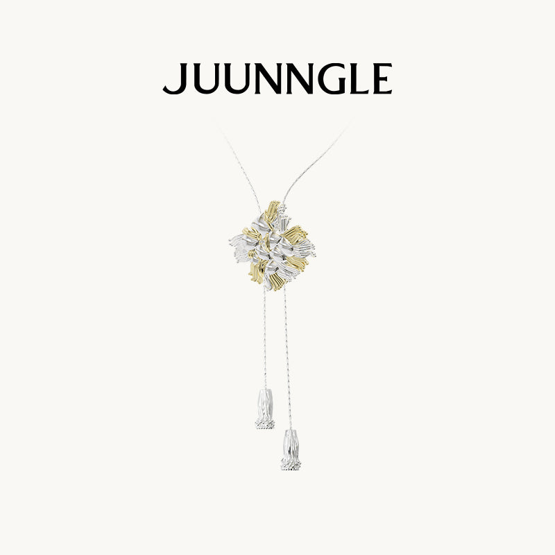 Tweeds tassel sweater chain