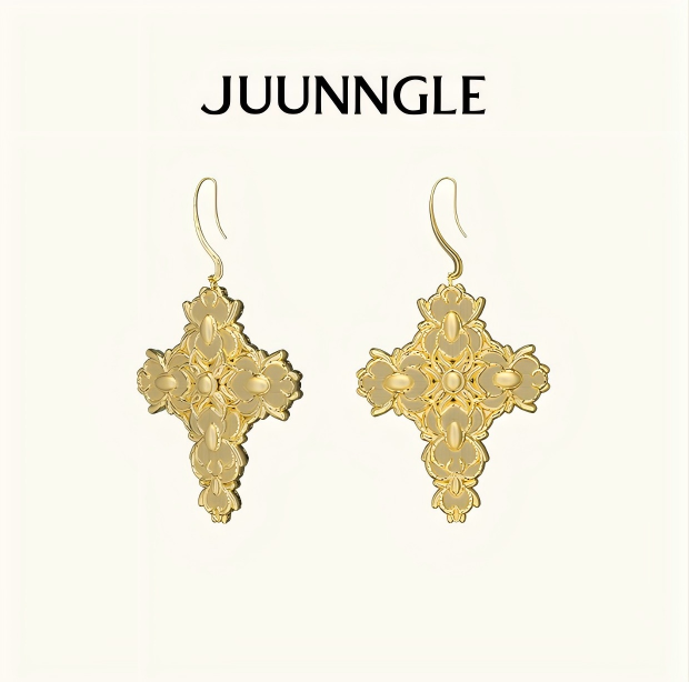 Cross Magnolia shoulder pendants