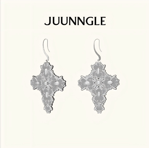 Cross Magnolia shoulder pendants