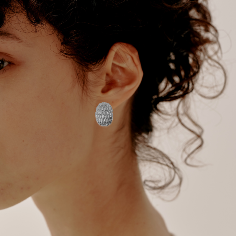 Lucky Scales Stud Earrings